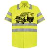 Men's High Visibility Safety Short Sleeve Work Shirt Thumbnail