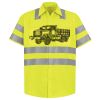 Men's High Visibility Safety Short Sleeve Work Shirt Thumbnail