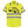 Men's High Visibility Safety Short Sleeve Work Shirt Thumbnail