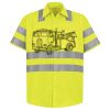 Men's High Visibility Safety Short Sleeve Work Shirt Thumbnail