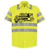 Men's High Visibility Safety Short Sleeve Work Shirt Thumbnail