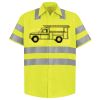 Men's High Visibility Safety Short Sleeve Work Shirt Thumbnail