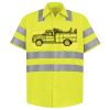 Men's High Visibility Safety Short Sleeve Work Shirt Thumbnail