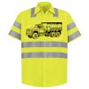 Men's High Visibility Safety Short Sleeve Work Shirt Thumbnail