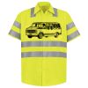 Men's High Visibility Safety Short Sleeve Work Shirt Thumbnail