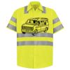 Men's High Visibility Safety Short Sleeve Work Shirt Thumbnail