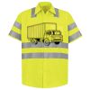 Men's High Visibility Safety Short Sleeve Work Shirt Thumbnail