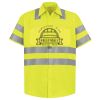 Men's High Visibility Safety Short Sleeve Work Shirt Thumbnail