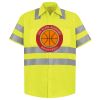 Men's High Visibility Safety Short Sleeve Work Shirt Thumbnail