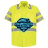 Men's High Visibility Safety Short Sleeve Work Shirt Thumbnail