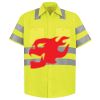 Men's High Visibility Safety Short Sleeve Work Shirt Thumbnail