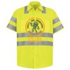 Men's High Visibility Safety Short Sleeve Work Shirt Thumbnail