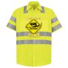 Men's High Visibility Safety Short Sleeve Work Shirt Thumbnail