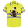 Men's High Visibility Safety Short Sleeve Work Shirt Thumbnail