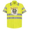 Men's High Visibility Safety Short Sleeve Work Shirt Thumbnail