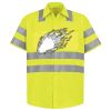 Men's High Visibility Safety Short Sleeve Work Shirt Thumbnail