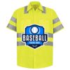 Men's High Visibility Safety Short Sleeve Work Shirt Thumbnail