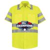 Men's High Visibility Safety Short Sleeve Work Shirt Thumbnail