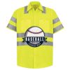 Men's High Visibility Safety Short Sleeve Work Shirt Thumbnail