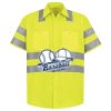 Men's High Visibility Safety Short Sleeve Work Shirt Thumbnail
