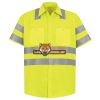 Men's High Visibility Safety Short Sleeve Work Shirt Thumbnail