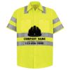 Men's High Visibility Safety Short Sleeve Work Shirt Thumbnail