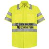 Men's High Visibility Safety Short Sleeve Work Shirt Thumbnail