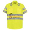 Men's High Visibility Safety Short Sleeve Work Shirt Thumbnail