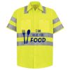 Men's High Visibility Safety Short Sleeve Work Shirt Thumbnail
