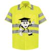 Men's High Visibility Safety Short Sleeve Work Shirt Thumbnail