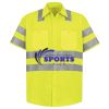 Men's High Visibility Safety Short Sleeve Work Shirt Thumbnail