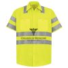 Men's High Visibility Safety Short Sleeve Work Shirt Thumbnail