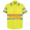 Men's High Visibility Safety Short Sleeve Work Shirt Thumbnail