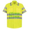 Men's High Visibility Safety Short Sleeve Work Shirt Thumbnail