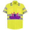 Men's High Visibility Safety Short Sleeve Work Shirt Thumbnail