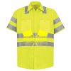 Men's High Visibility Safety Short Sleeve Work Shirt Thumbnail