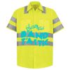 Men's High Visibility Safety Short Sleeve Work Shirt Thumbnail