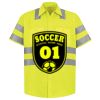 Men's High Visibility Safety Short Sleeve Work Shirt Thumbnail