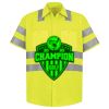 Men's High Visibility Safety Short Sleeve Work Shirt Thumbnail