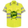 Men's High Visibility Safety Short Sleeve Work Shirt Thumbnail