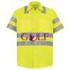 Men's High Visibility Safety Short Sleeve Work Shirt Thumbnail