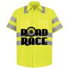 Men's High Visibility Safety Short Sleeve Work Shirt Thumbnail