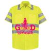 Men's High Visibility Safety Short Sleeve Work Shirt Thumbnail