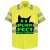 Men's High Visibility Safety Short Sleeve Work Shirt Thumbnail