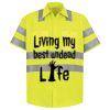 Men's High Visibility Safety Short Sleeve Work Shirt Thumbnail