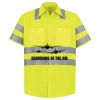 Men's High Visibility Safety Short Sleeve Work Shirt Thumbnail