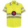 Men's High Visibility Safety Short Sleeve Work Shirt Thumbnail