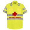 Men's High Visibility Safety Short Sleeve Work Shirt Thumbnail