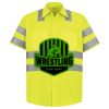 Men's High Visibility Safety Short Sleeve Work Shirt Thumbnail