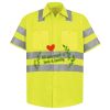 Men's High Visibility Safety Short Sleeve Work Shirt Thumbnail